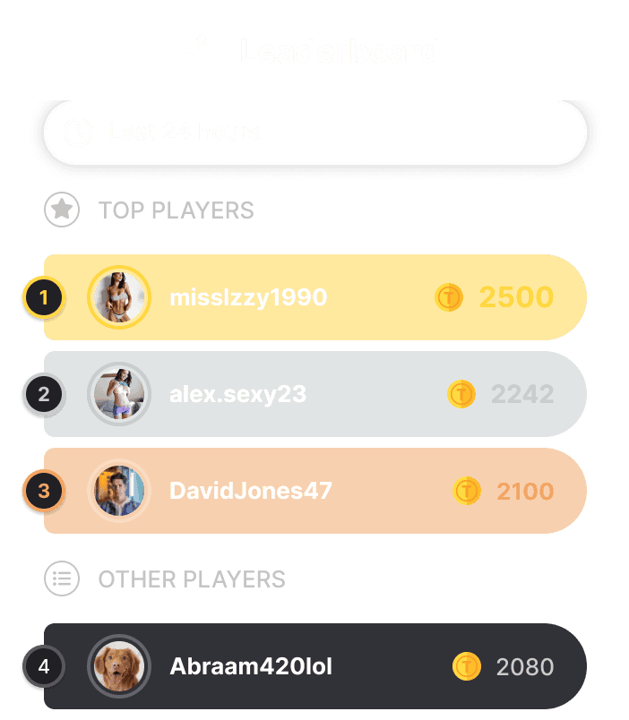 sneak peek of new leaderboard